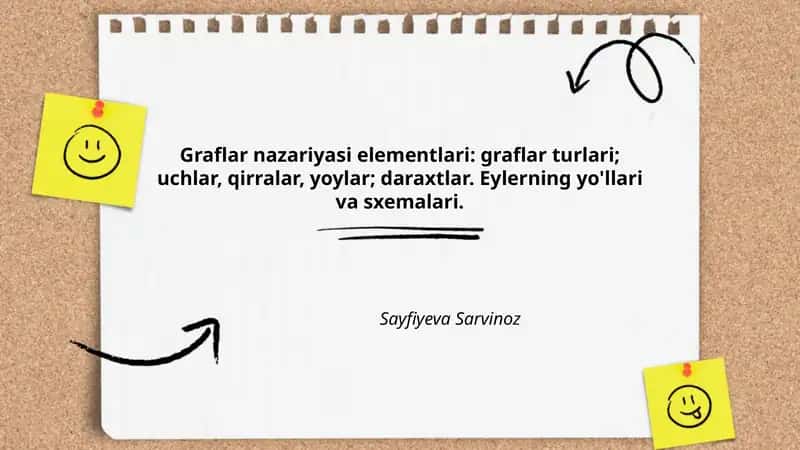 Grafning asosiy elementlari