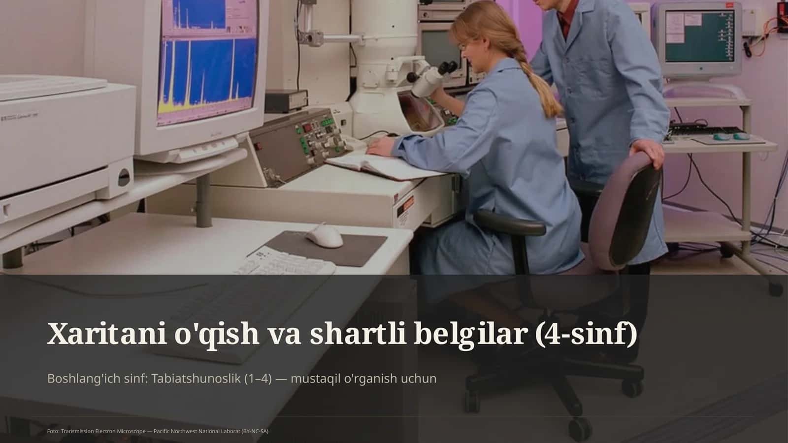 Xaritani o'qish va shartli belgilar (4-sinf)