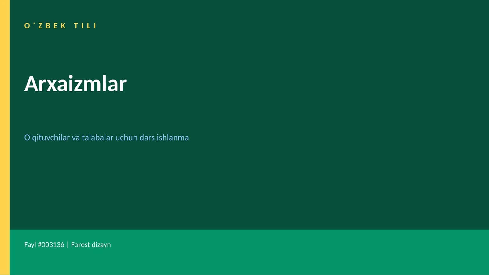 Arxaizmlar va Neologizmlar