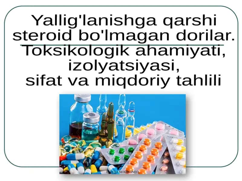 Яллиг'ланишга қарши моддалар