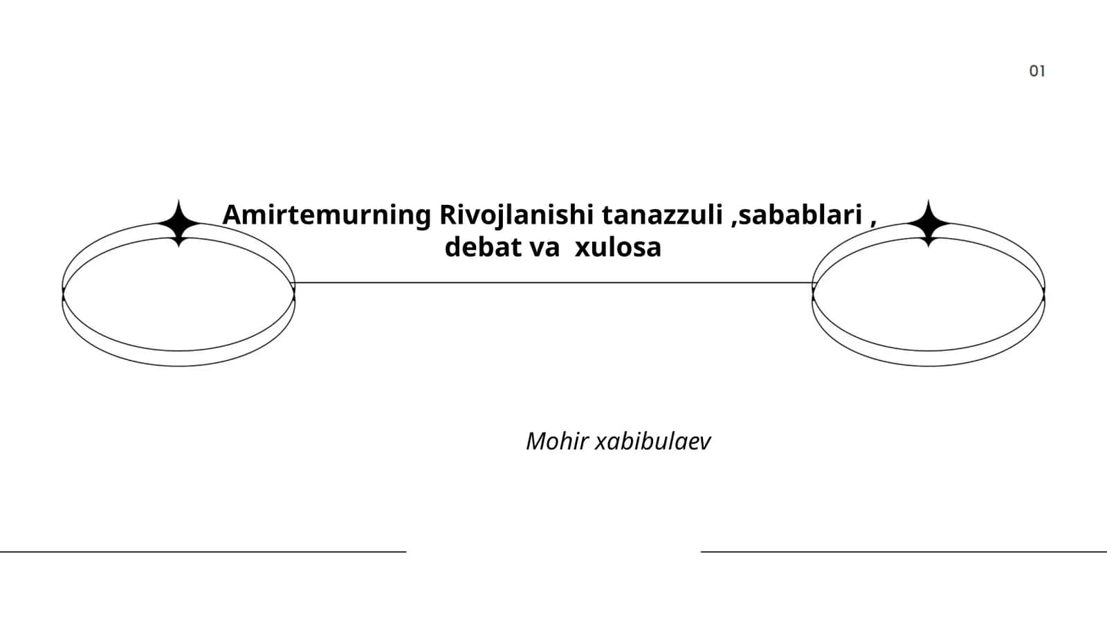 Amirtemurning Rivojlanishi tanazzuli,sabablari, debat va xulosa