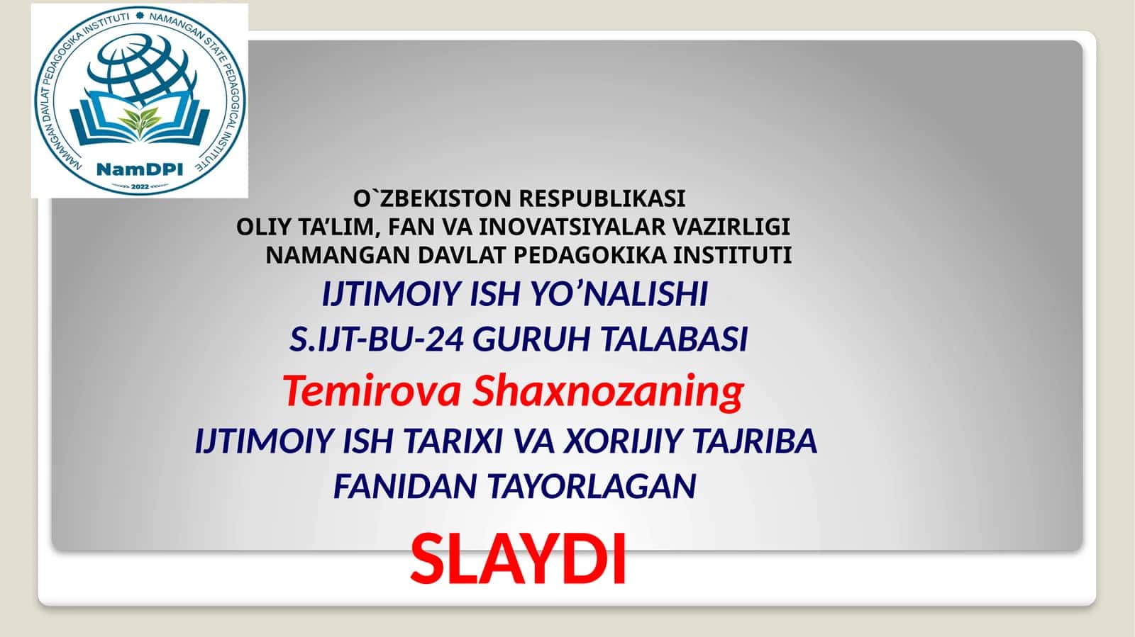 Farovonlikjamiyati tushunchasi