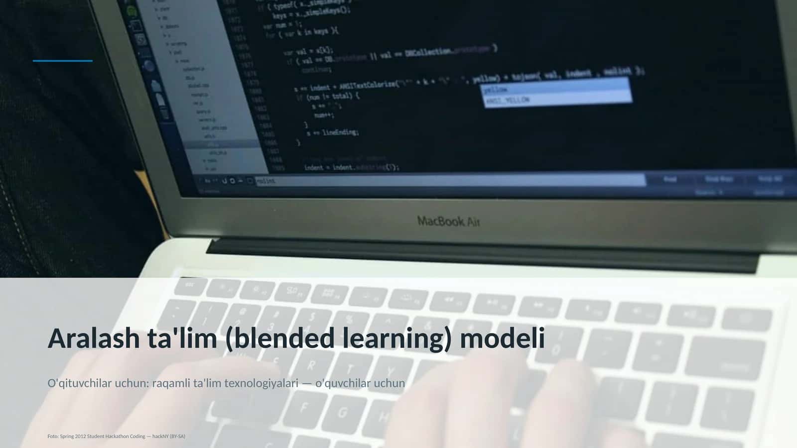 Aralash ta'lim (blended learning) modeli