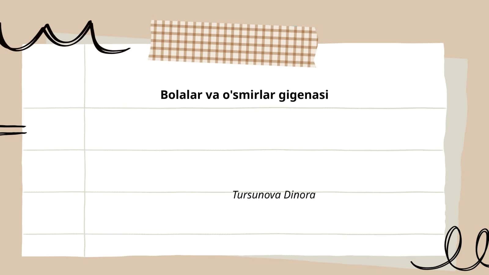 Bolalar va o'smirlar gigenasi