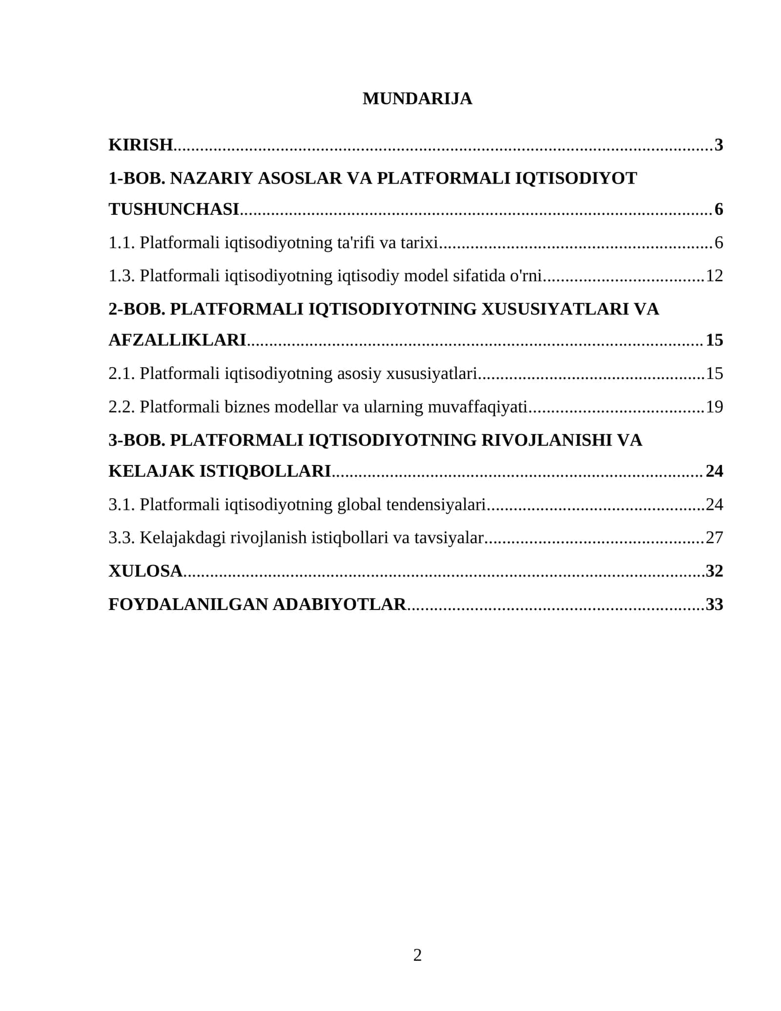Platformali iqtisodiyotning ta'rifi va tarixi