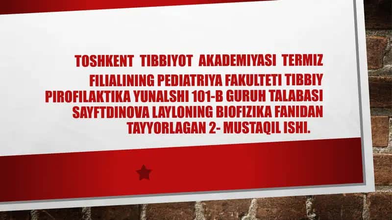 Eshitish Biofizikasi elementlari. Koxlear Implantatsiya asosari