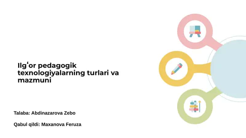 Ilgʻor Pedagogik Texnologiyalar