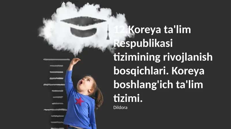 Koreya ta'lim Respublikasi tizimining rivojlanish bosqichlari