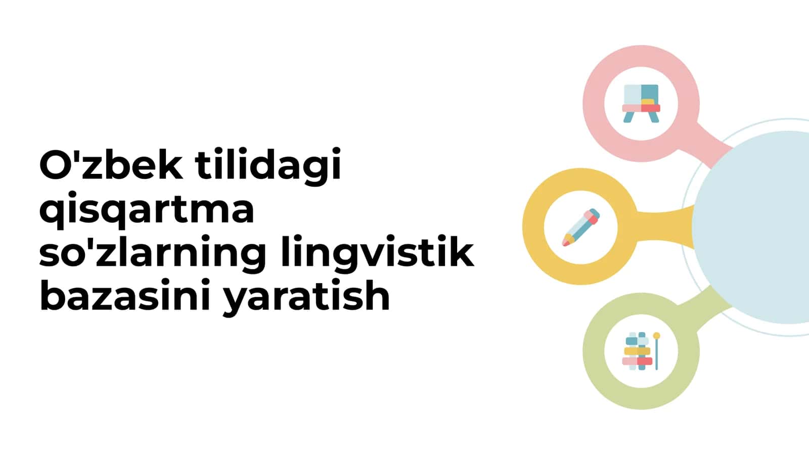 O'zbek tilidagi qisqartma so'zlarning lingvistik bazasini yaratish