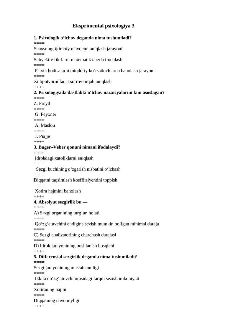 Eksperiment psixologiya 3
