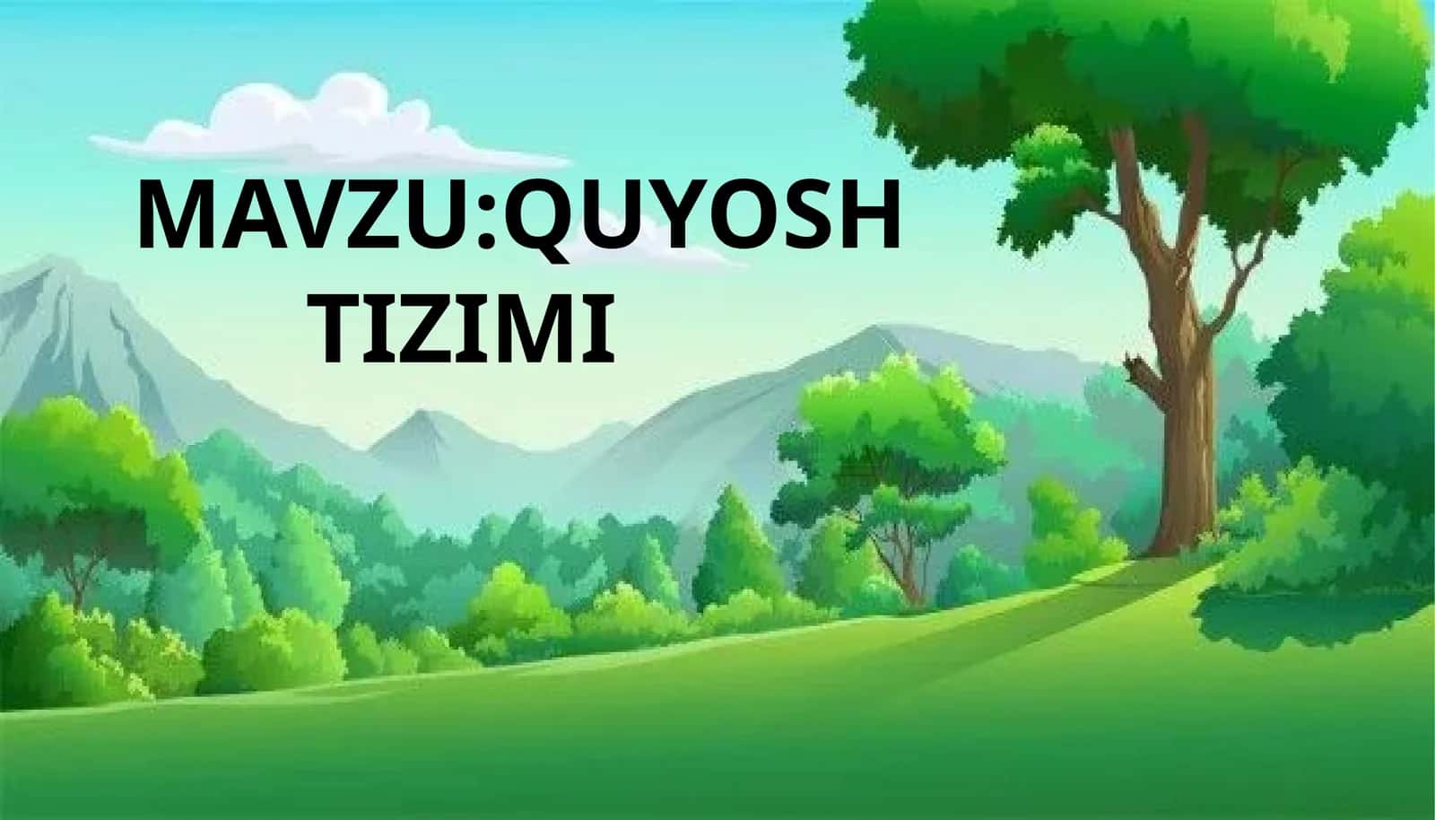QUYOSH TIZIMI