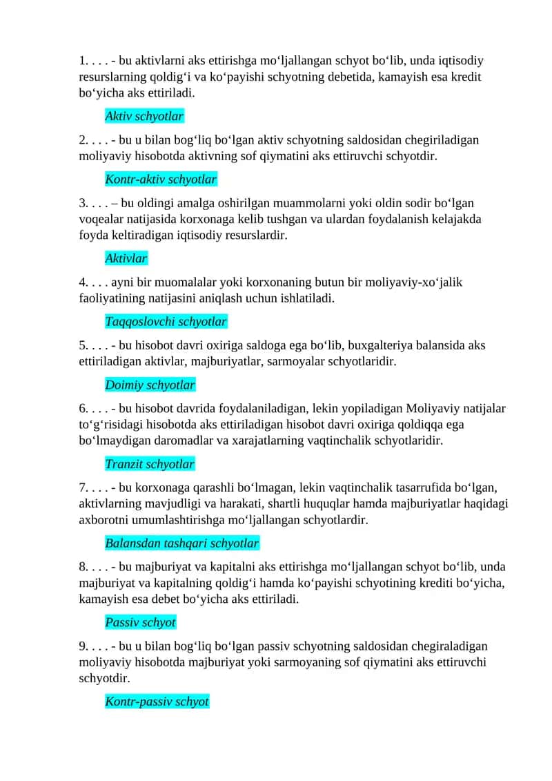 Aktiv schyotlar