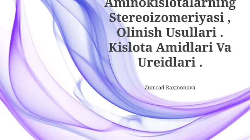 Aminokislotalarning Stereoizomeriyasi, Olinish Usullari