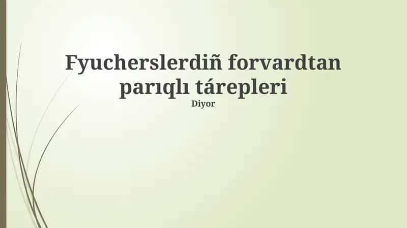 Futures shártnamaları
