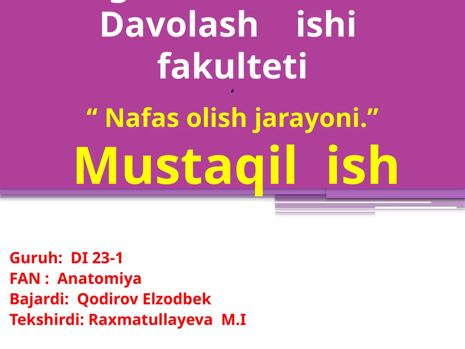 Nafasolish jarayoni
