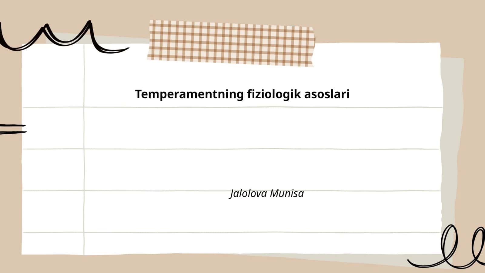 Temperamentning fiziologik asoslari