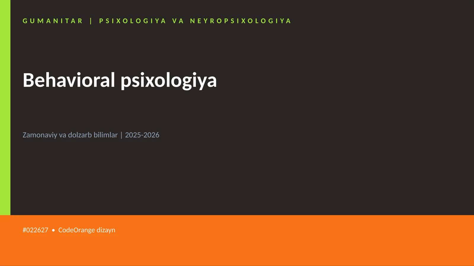 Behavioral psixologiya