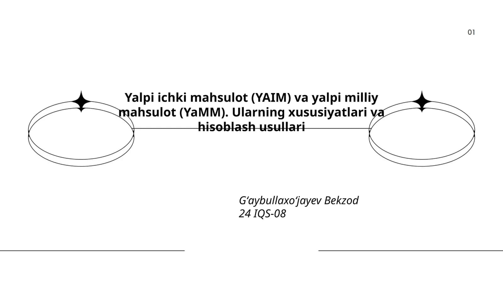 Yalpi ichki mahsulot (YAIM) va yalpi milliy mahsulot (YaMM)