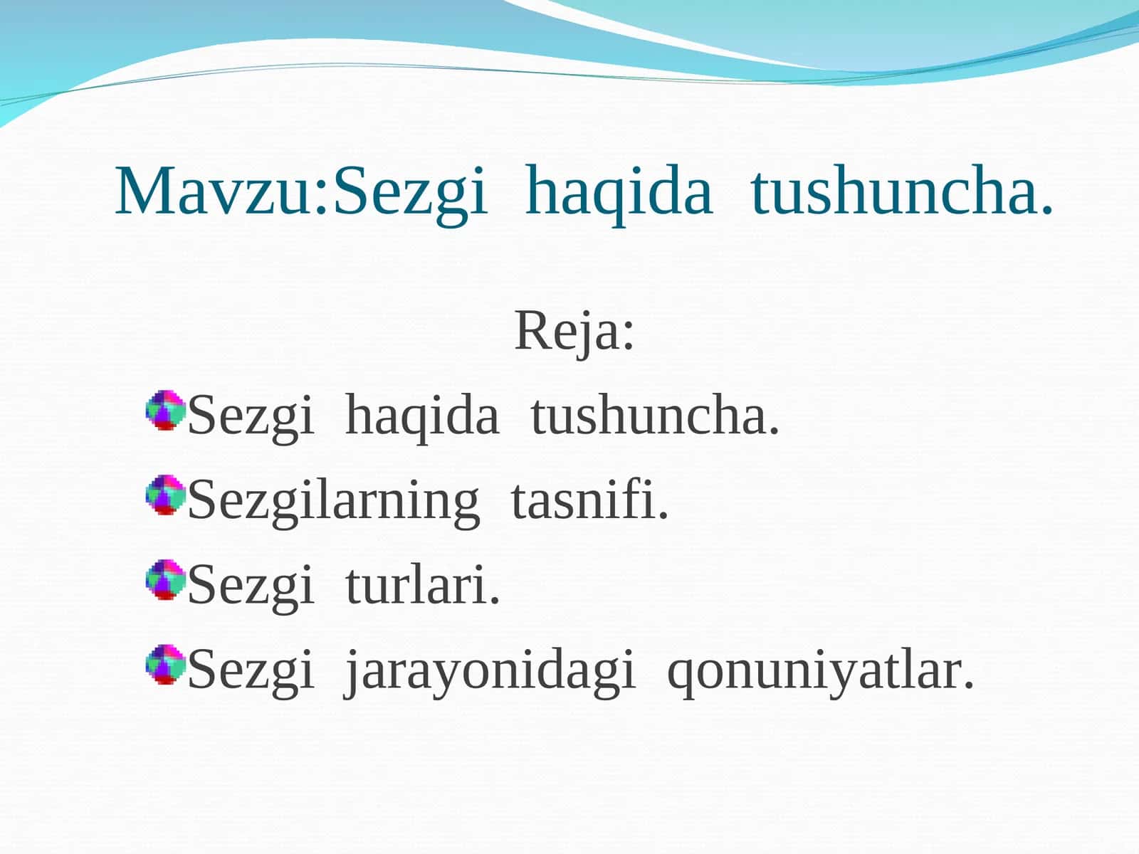 Sezgi haqida tushuncha