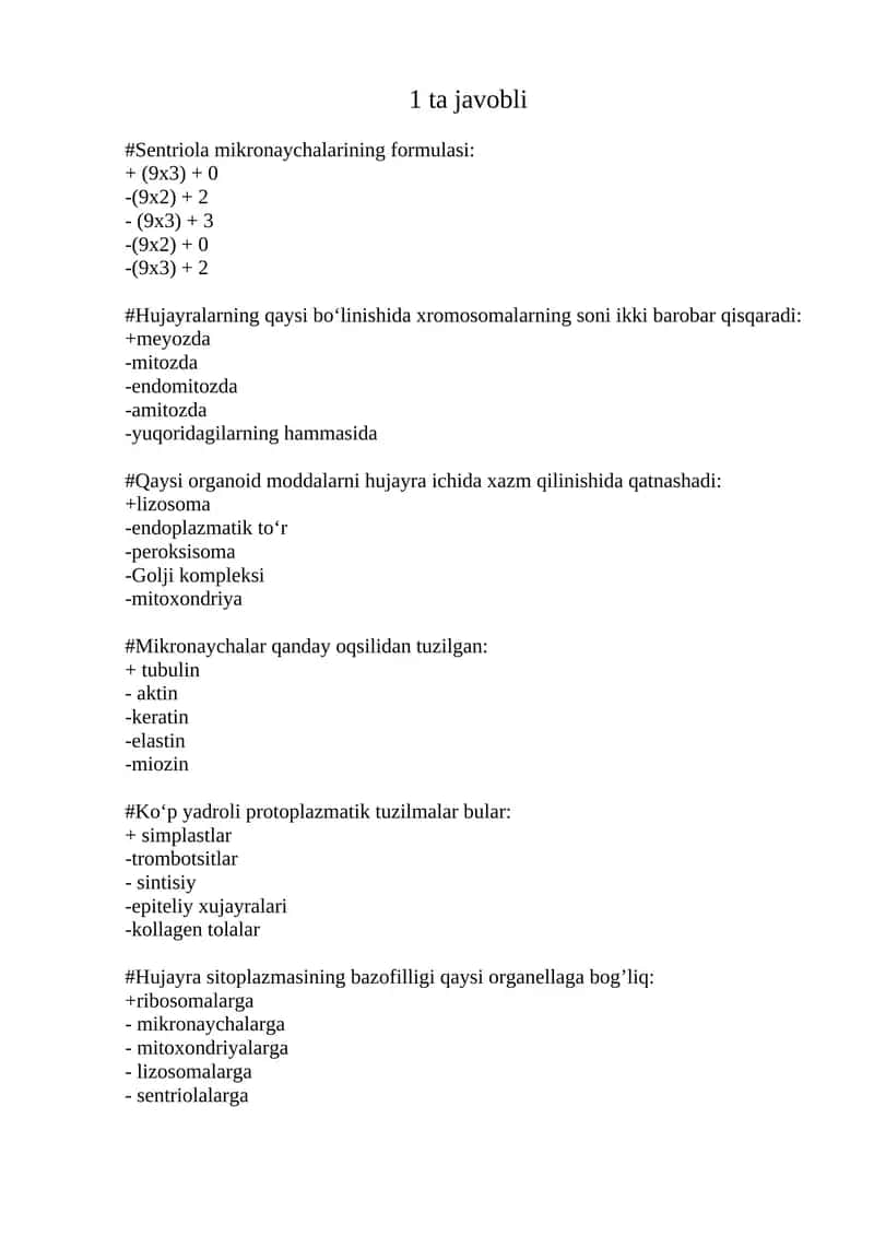 Sentriola mikronaychalarining formulasi