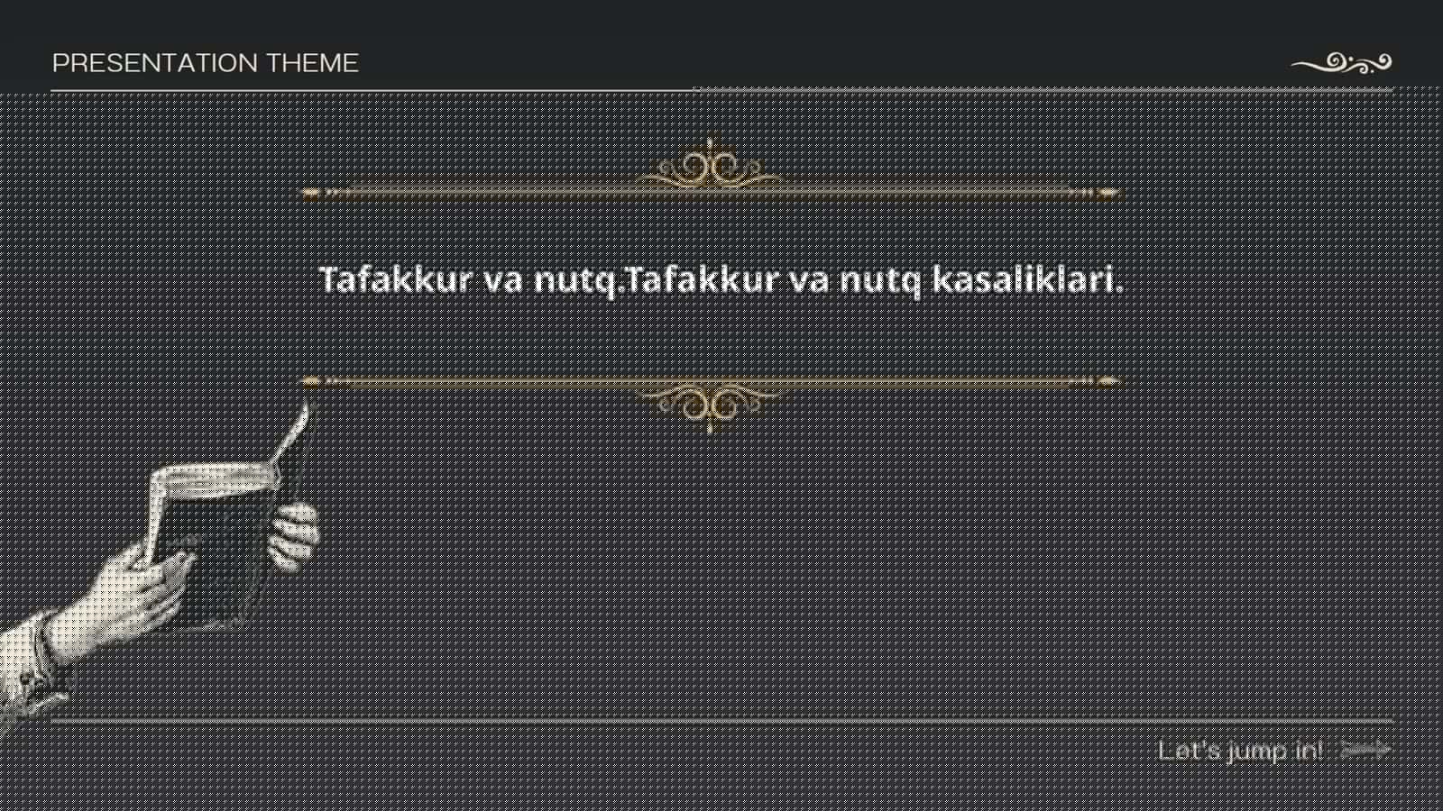 Tafakkur va Nutq Kasaliklari