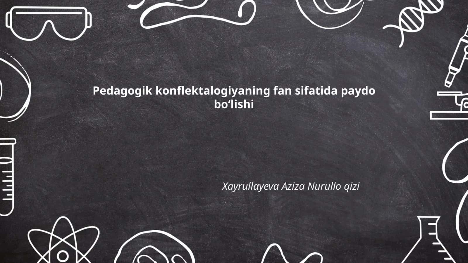 Pedagogik konflektalogiyani tushunish