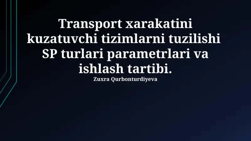 SP Turlarining Parametrlari