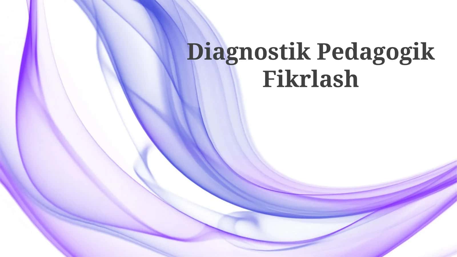 Diagnostik Pedagogik Fikrlash