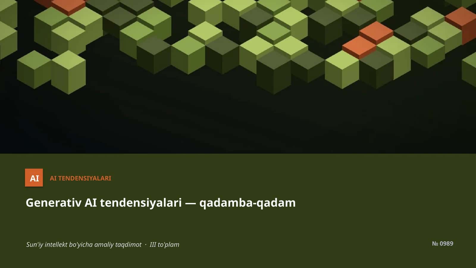 Generativ AI tendensiyalari