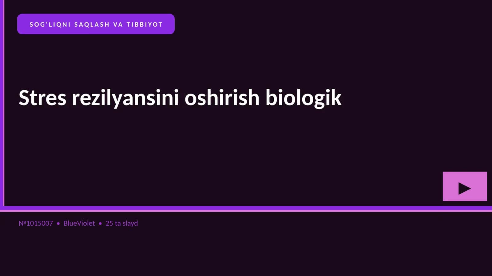 Stres rezilyansini oshirish biologik
