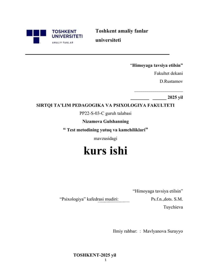 Kuzatuvchalikni tadqiq etish metodlari tasnifi