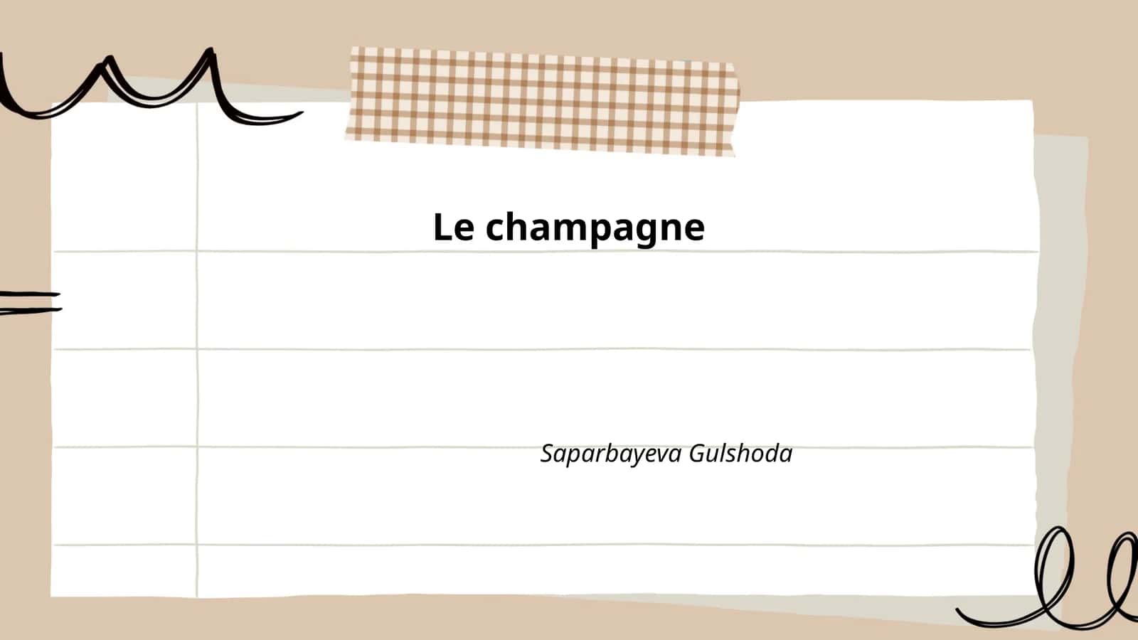 Le champagne