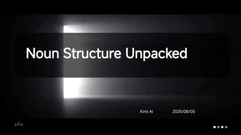 Noun Structure Unpacked