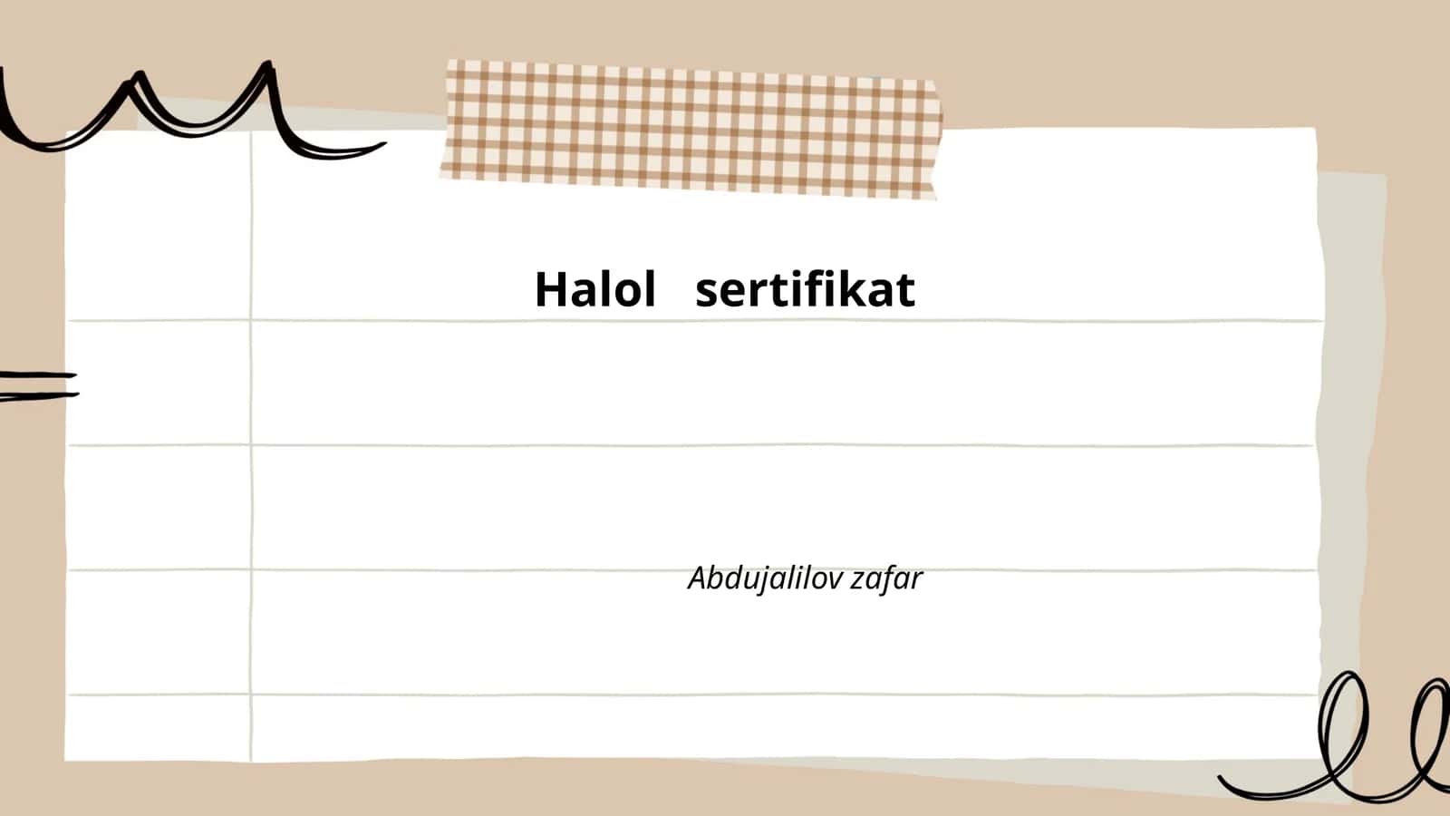 Halol oziq-ovqatlar