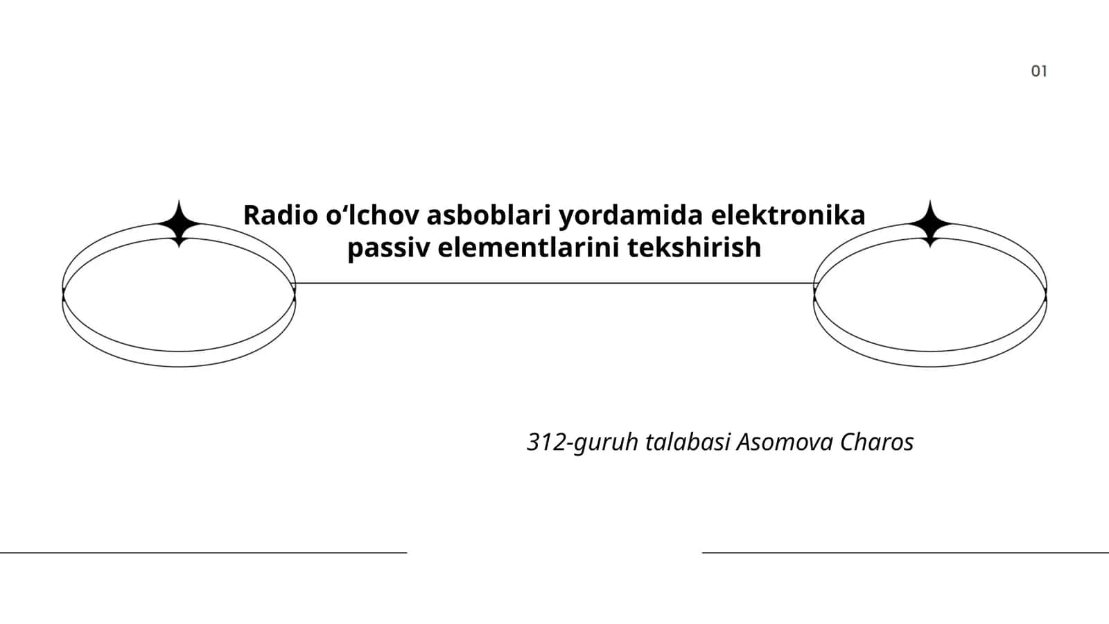 Radio oʻlchov asboblari yordamida elektronika passiv elementlarini tekshirish