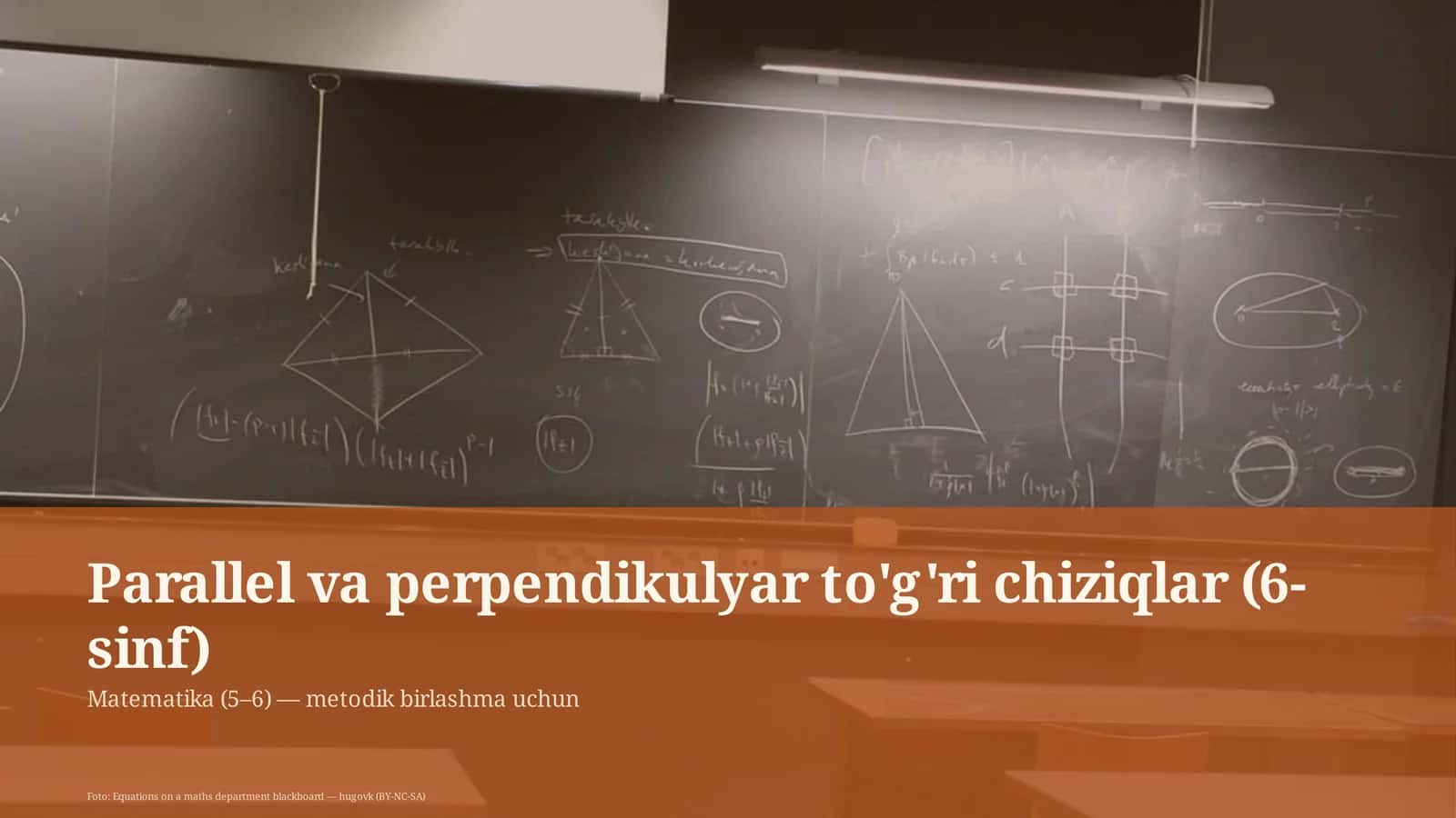 Parallel va perpendikulyar to'g'ri chiziqlar (6-sinf)