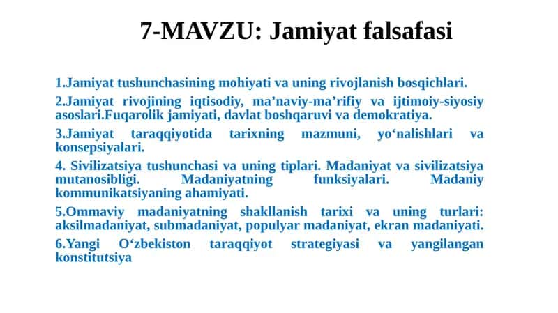 Jamiyat falsafasi