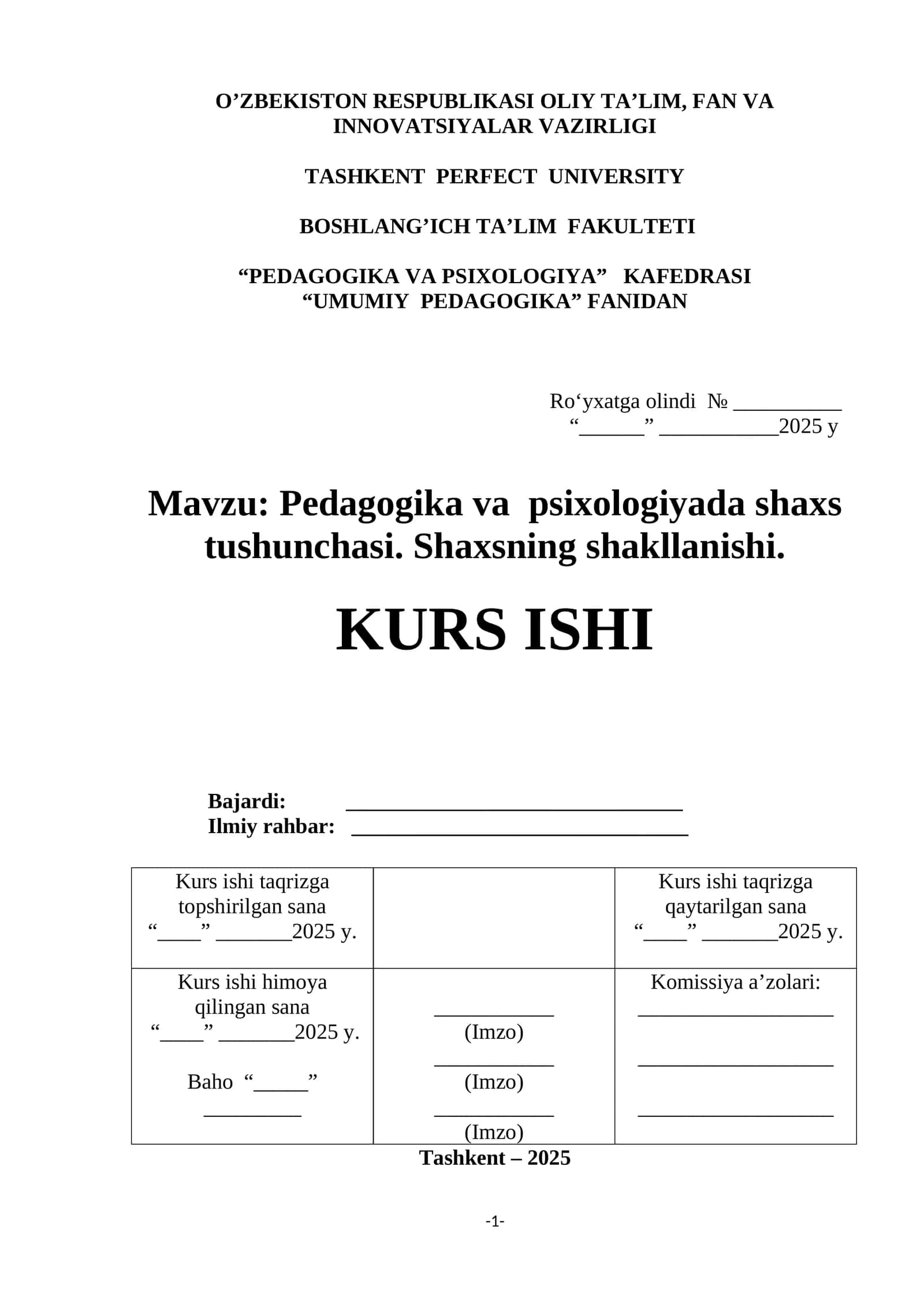 Pedagogika va psixologiyada shaxs tushunchasi. Shaxs shakllanishi