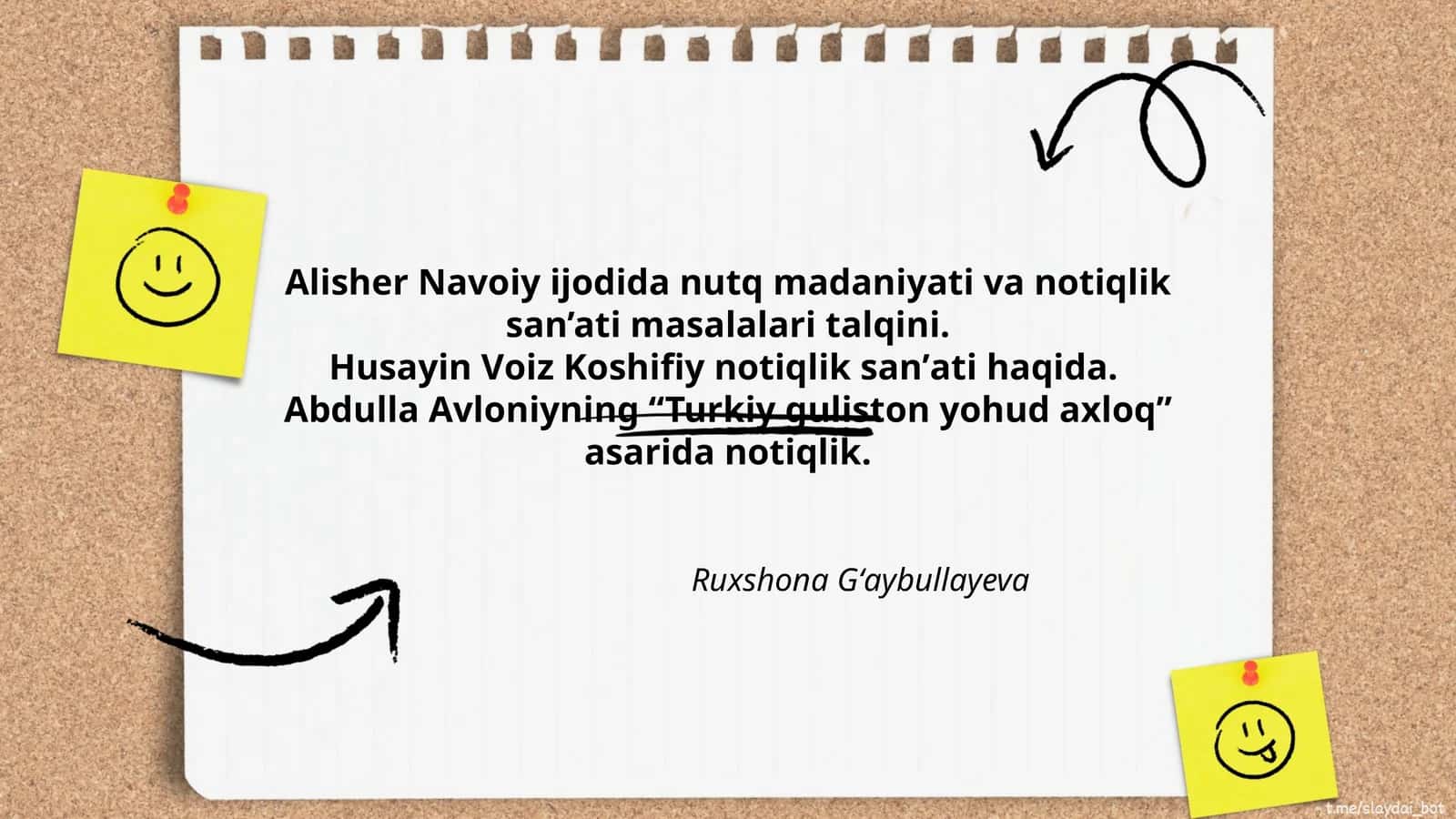 Alisher Navoiy ijodida nutq madaniyati va notiqlik san’ati masalalari talqini