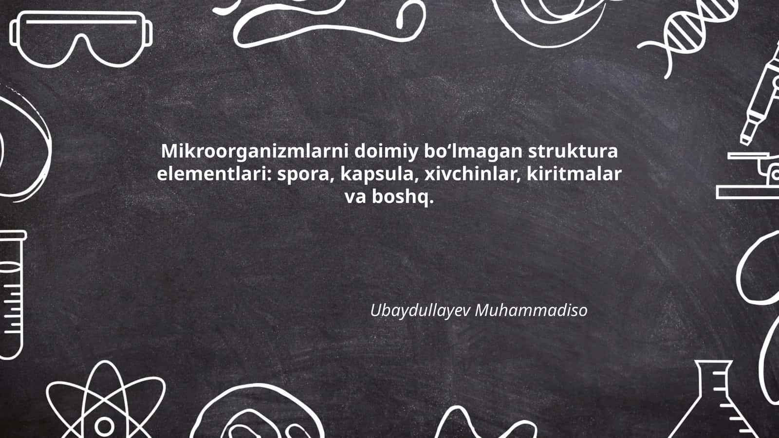 Mikroorganizmlarning spora va kapsulasi