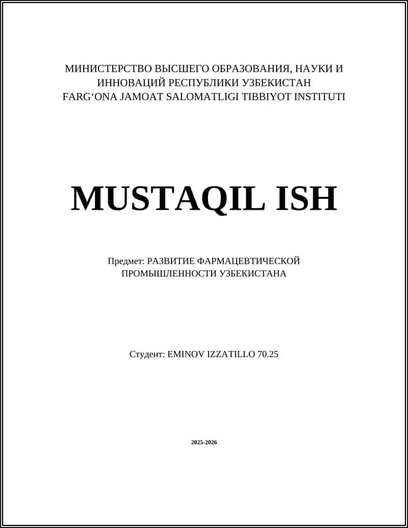 MUSTAQIL ISH
