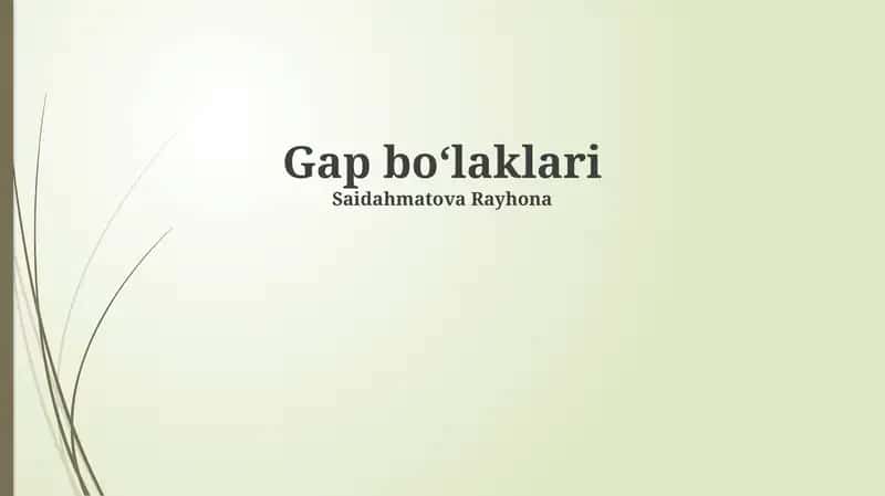 Gap boʻlaklari