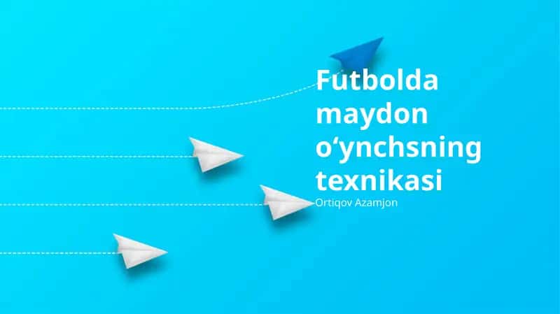 Futbolda maydon oʻynchsning texnikasi
