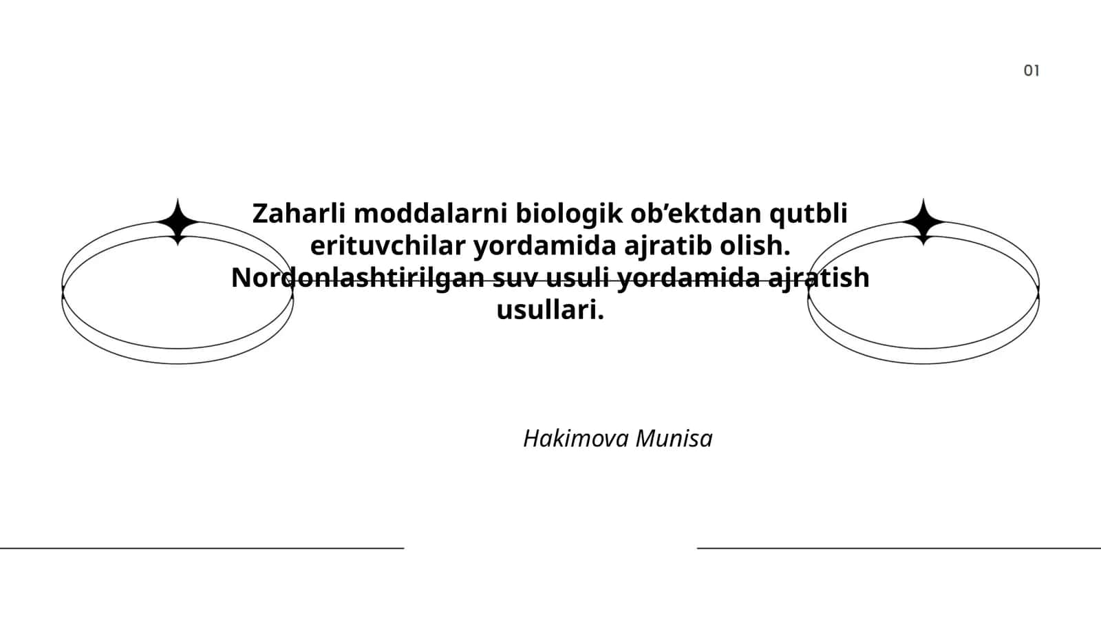 Zaharli moddalarni qutbli erituvchilar bilan ajratib olish
