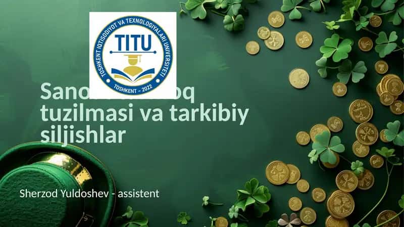 Sanoat tarmoq tuzilmasi va tarkibiy siljishlar