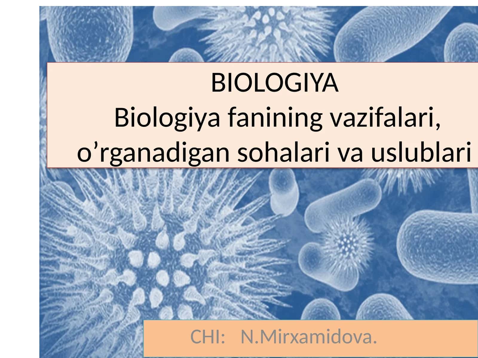 BIOLOGIYA