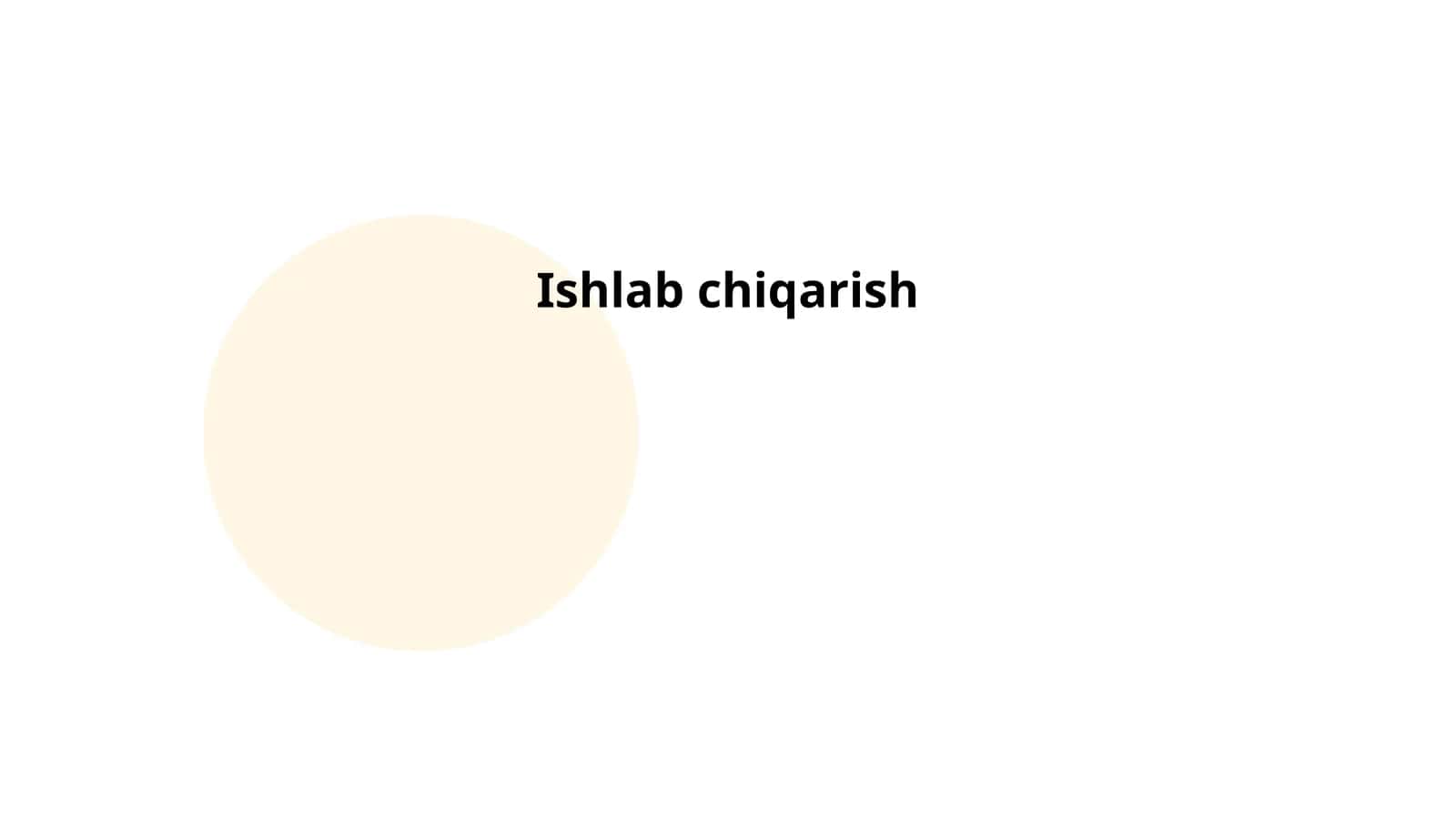 Ishlab chiqarish jarayoni