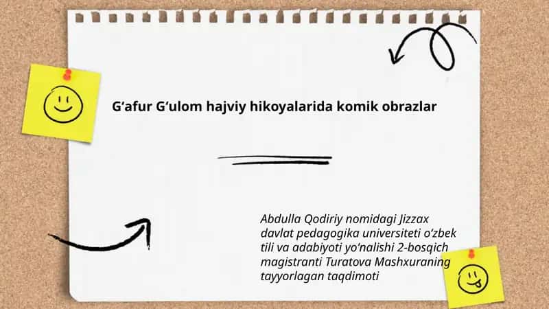 Turatova Mashxuraning Tayyorlagan Taqdimoti