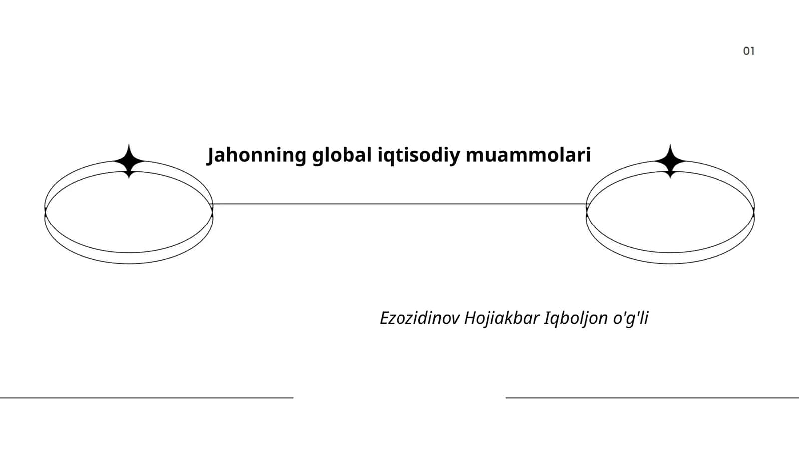 Jahonning global iqtisodiy muammolari