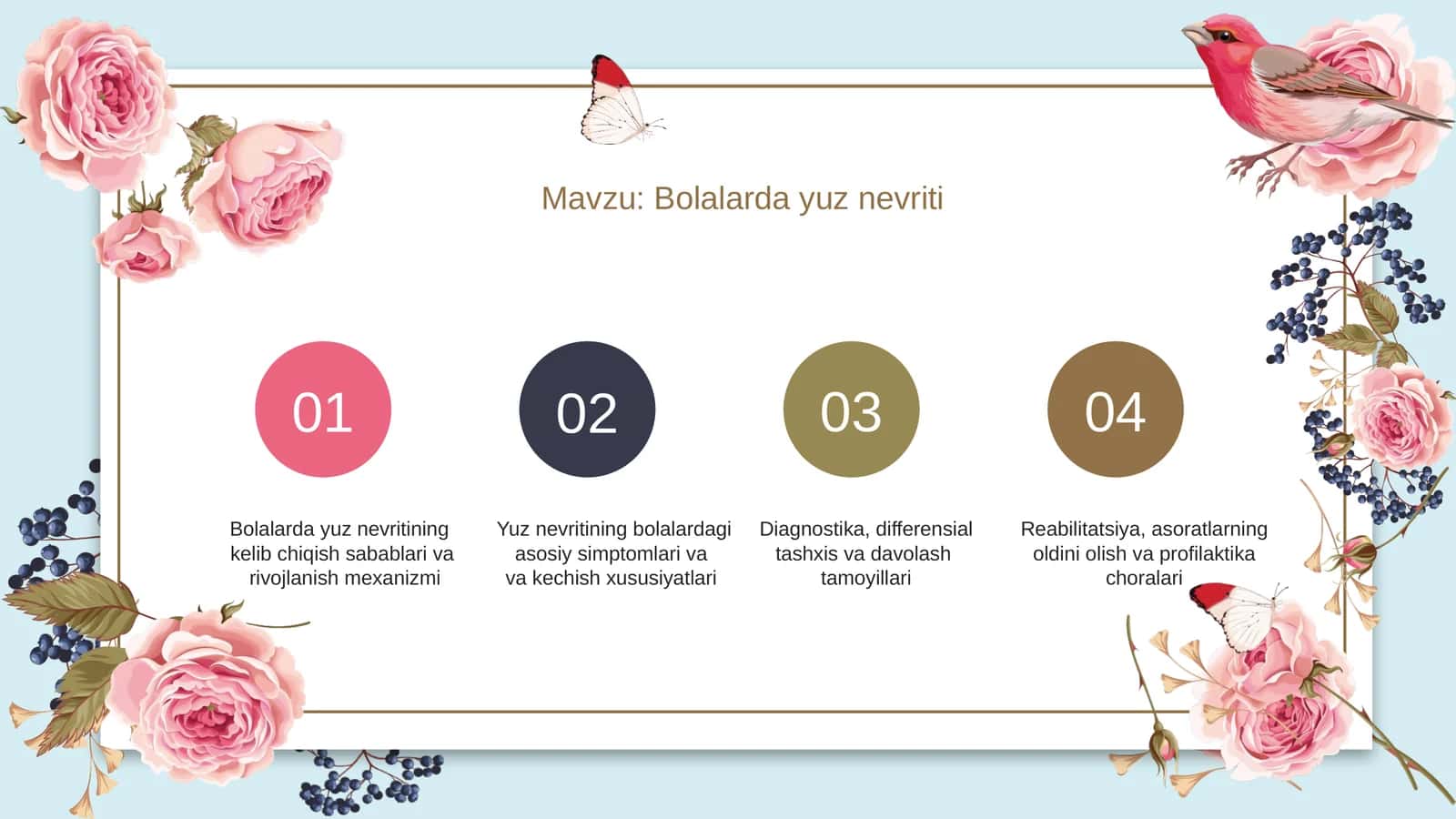 Bolalarda yuz nervining zararlanishi